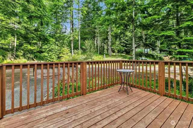 Private deck for the Tree House