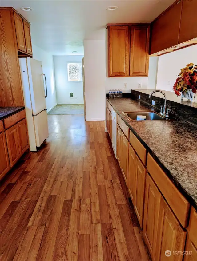 Kitchen to utility room.