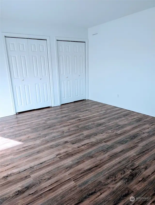 New flooring duel closets