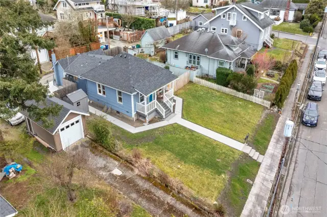 Aerial view of home