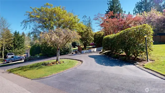 The circular driveway