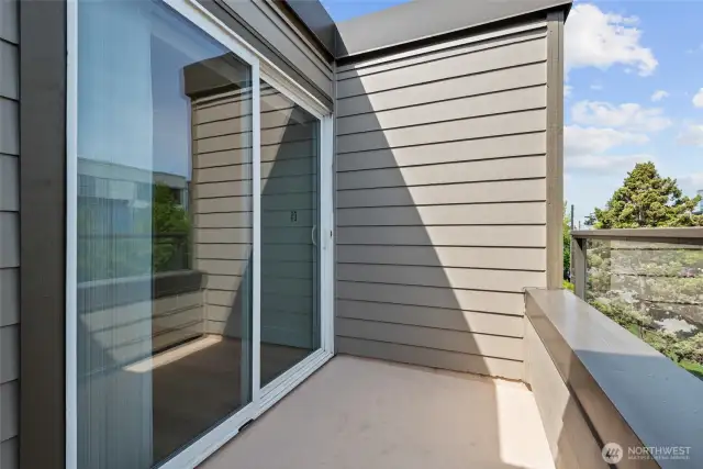 view of balcony from livingroom