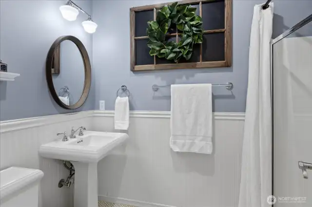 Main Level Bath - Timeless Style with Beadboard and Chair Rail