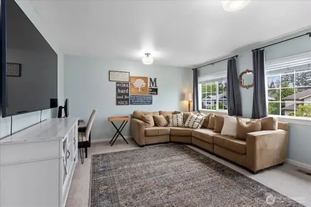 Bonus Room is the 5th bedroom found on the 2nd level: Double french doors and west facing windows.