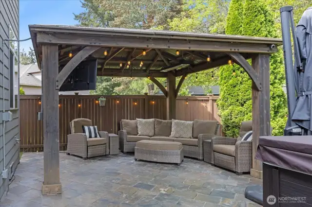 Gazebo included, NOT patio furniture.