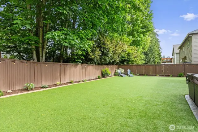 Nothing prettier than all that turf and no lawn mower needed!