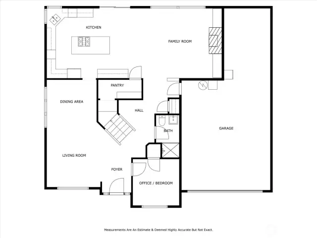 1st Level. Notice that MASSIVE GARAGE!!