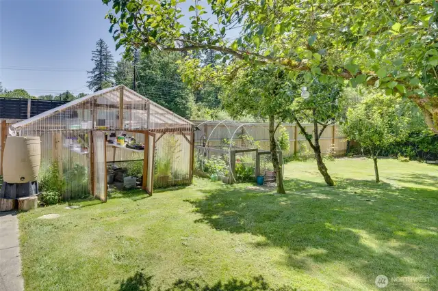 Green house awaits you along with a protected Spice garden!  Owners loved having their own fresh