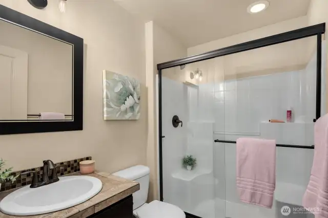 Main floor guest bathroom.