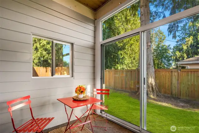 Enclosed patio