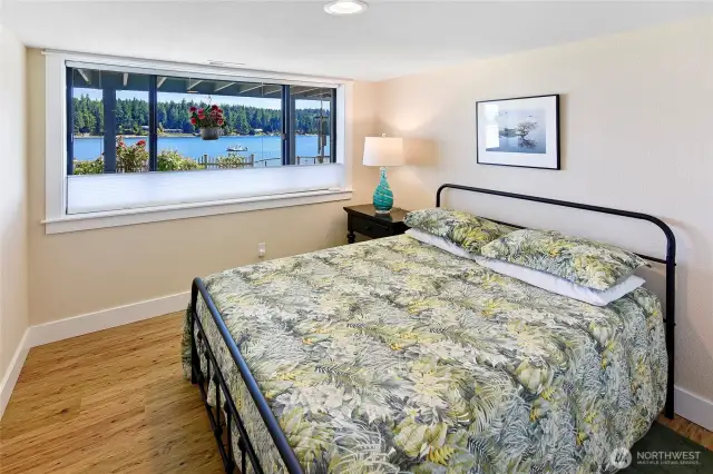 Lower level view bedroom.
