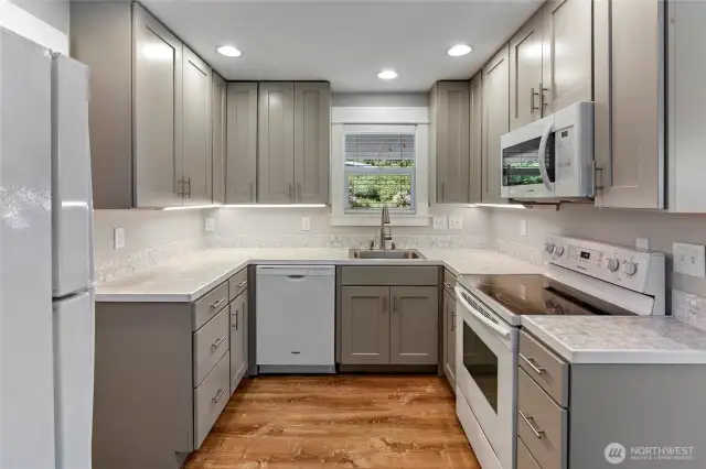 The kitchen is substantial.