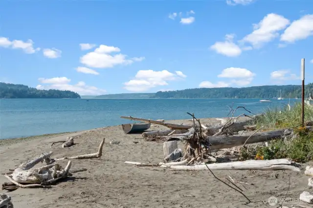 Private community beach