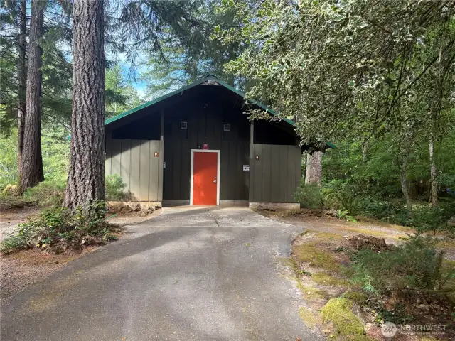 Park bathroom with showers