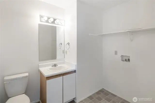 Laundry and 1/2 Bathroom