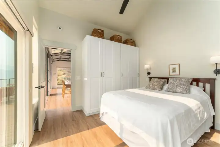 ADU bedroom with mini splits