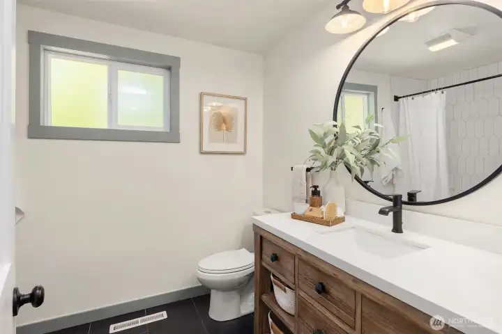 Remodeled bathroom