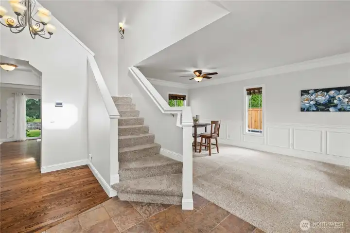 Entry to Office, Living Room & Dining Room