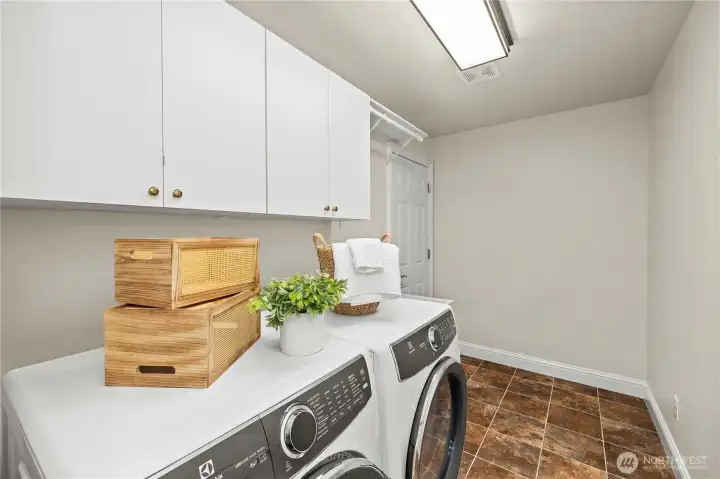 Utility Room w Door to Garage