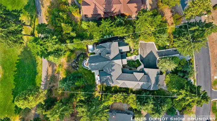 Aerial view of property