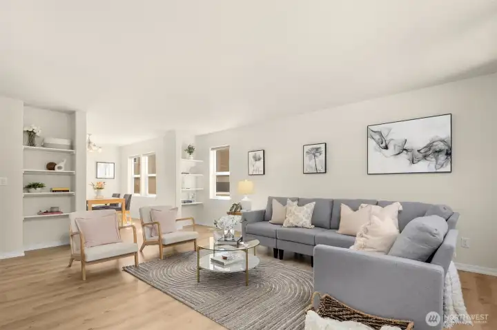 Enjoy high ceilings and open spaces.