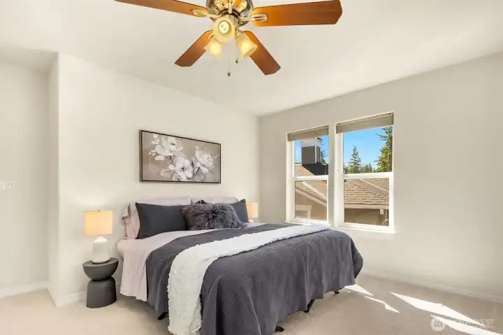 Spacious primary suite.