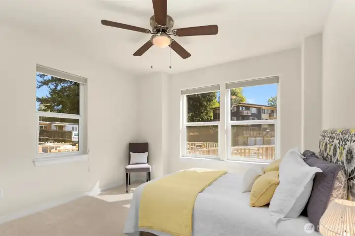 Third upstairs bedroom.