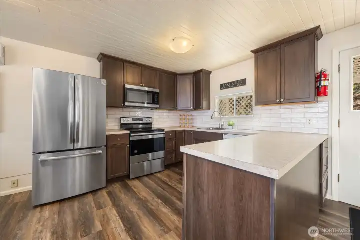 Light bright and open.