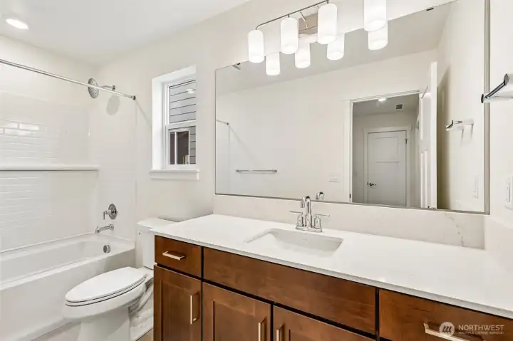 Main bathroom on 2nd floor (see floorplan).