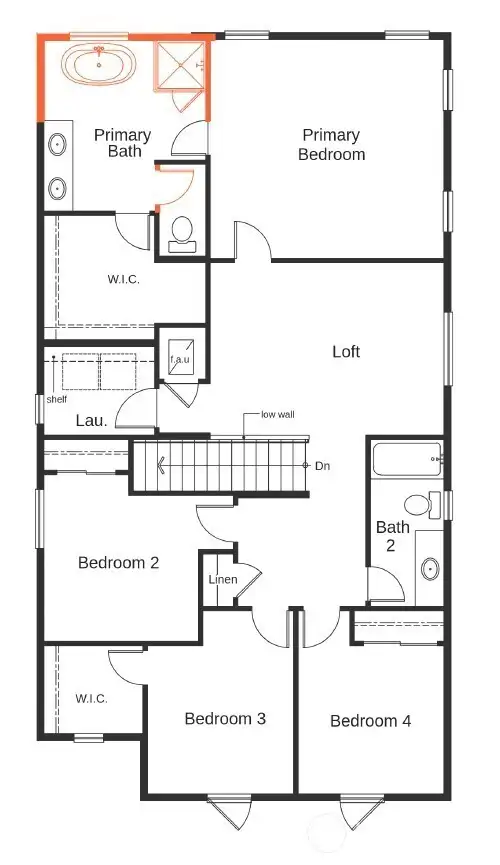 Flooplan and upgrades - Second level.