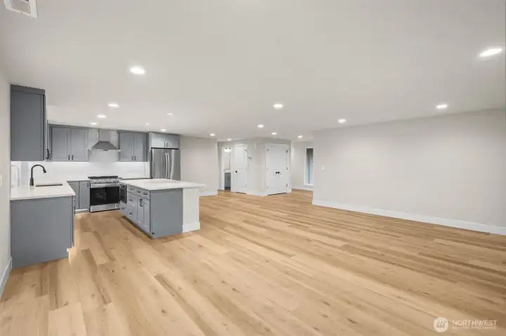 Wide-plank LVP flooring