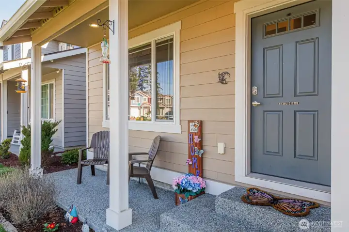 Covered Patio- Front Door