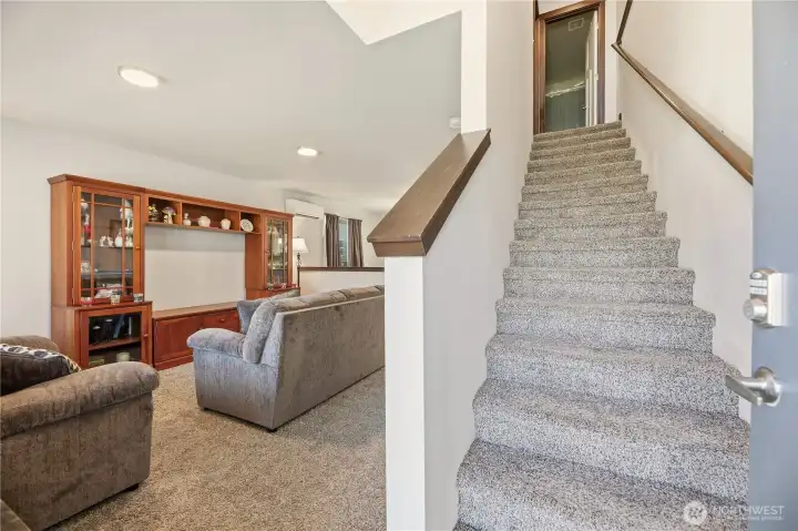 Entry from Front Door. Bedrooms Upstairs