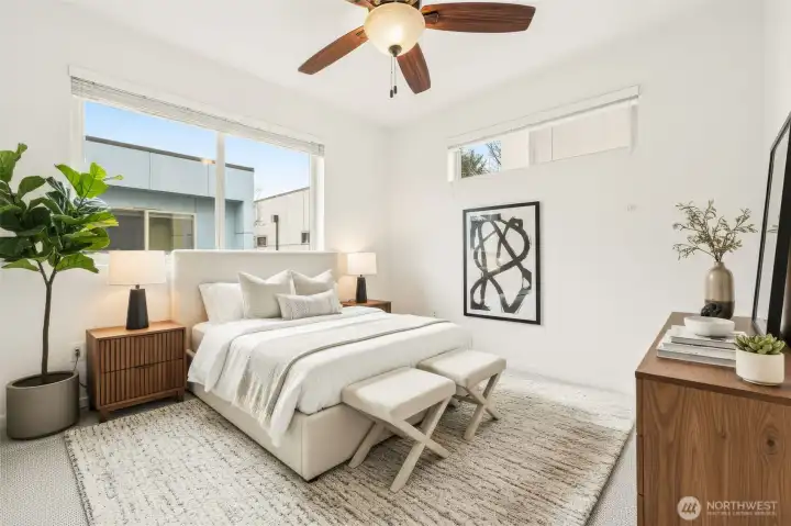Third Upstairs Bedroom with Great Natural Light