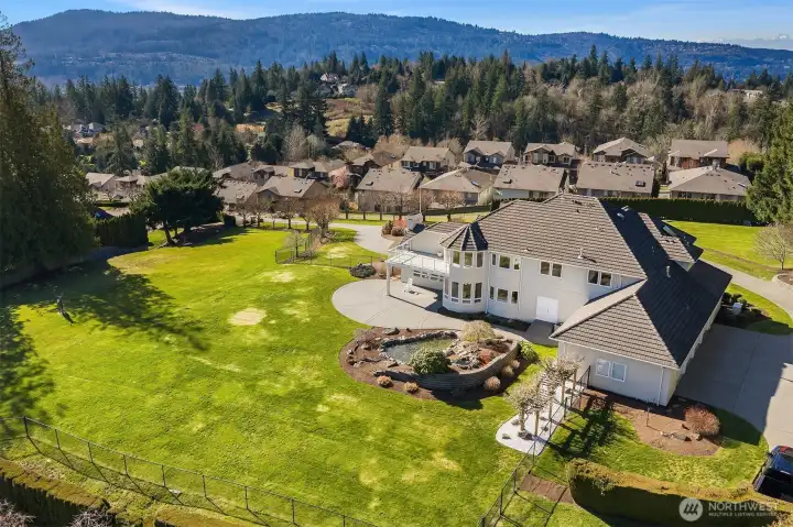 Note the adjacent neighborhoods are below the views of this property