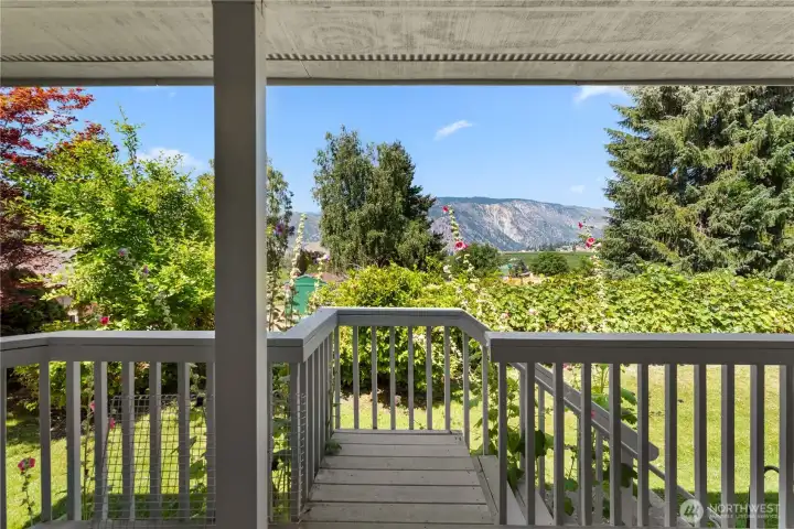 back porch - view of Slide Ridge