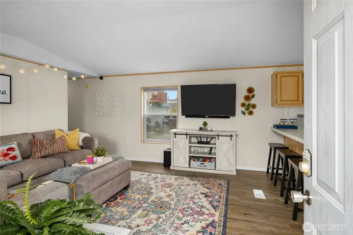 Main entry into living room