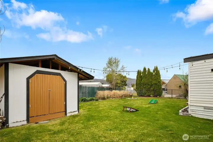 Extra storage space in shed