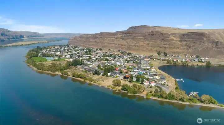 Aerial shot of Sunland Estates