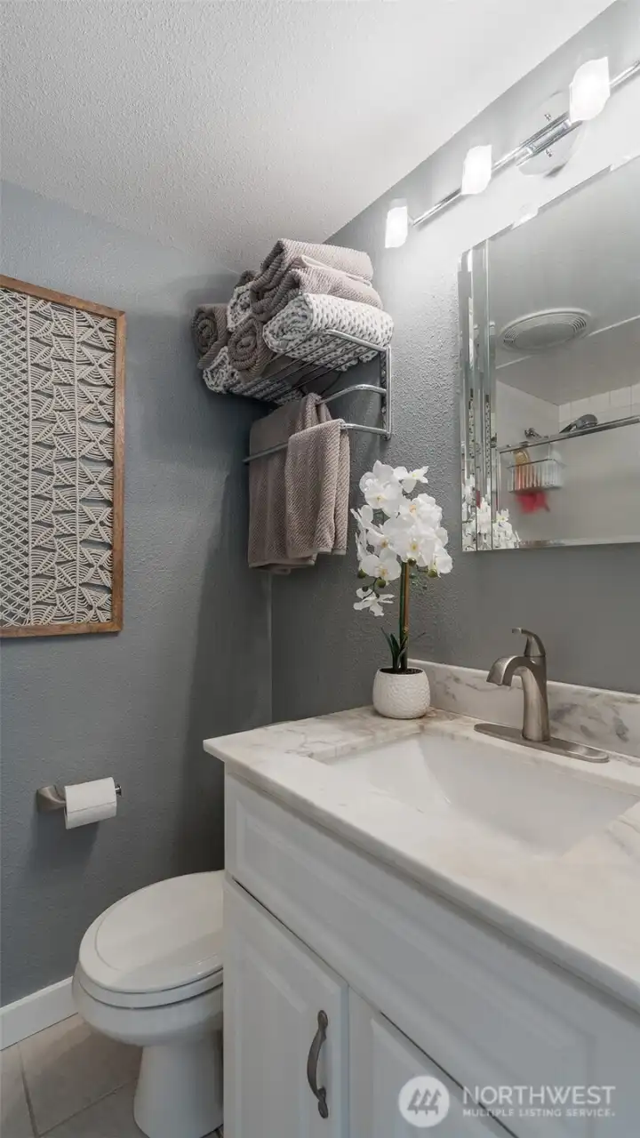 Updated three-quarter bath