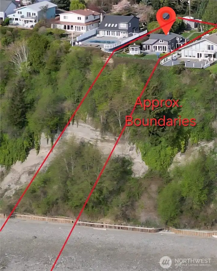 Property has a bulkhead at the beach