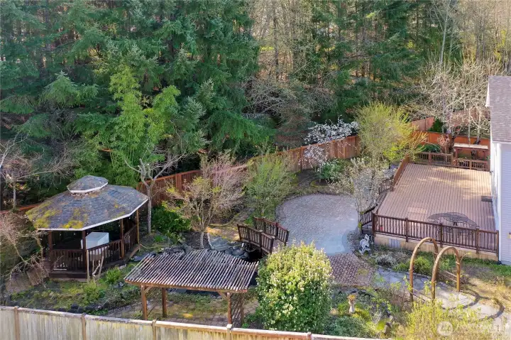 Over 10,000 SF fully fenced lot.  Lots of garden space.