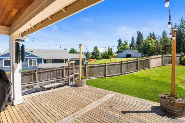 Enjoy outdoor living & dining and that beautiful mountain view from the spacious deck - freshly stained since this photo was taken. Peace and tranquility abound here