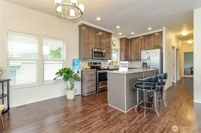Open floorplan kitchen dining living room
