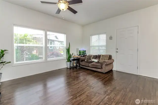 Lots of space in the living room