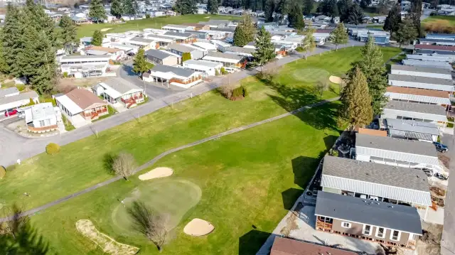 Golfing just steps away...