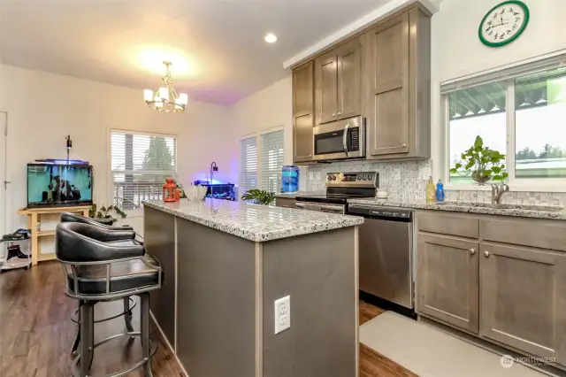 dining room space near the kitchen