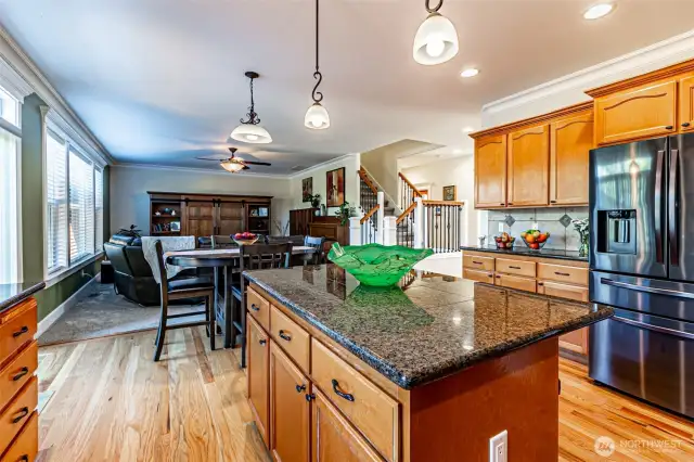 Living Room Flows off Kitchen