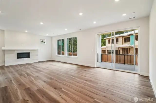 Incredible great room w/gas fireplace that flows to the kitchen