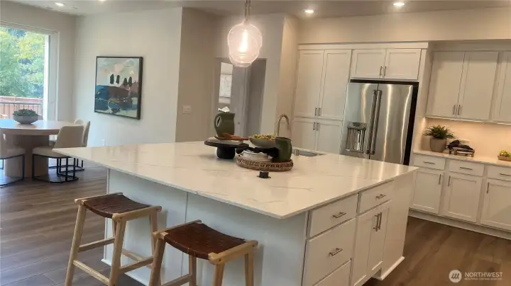 Nook View to kitchen and hallway